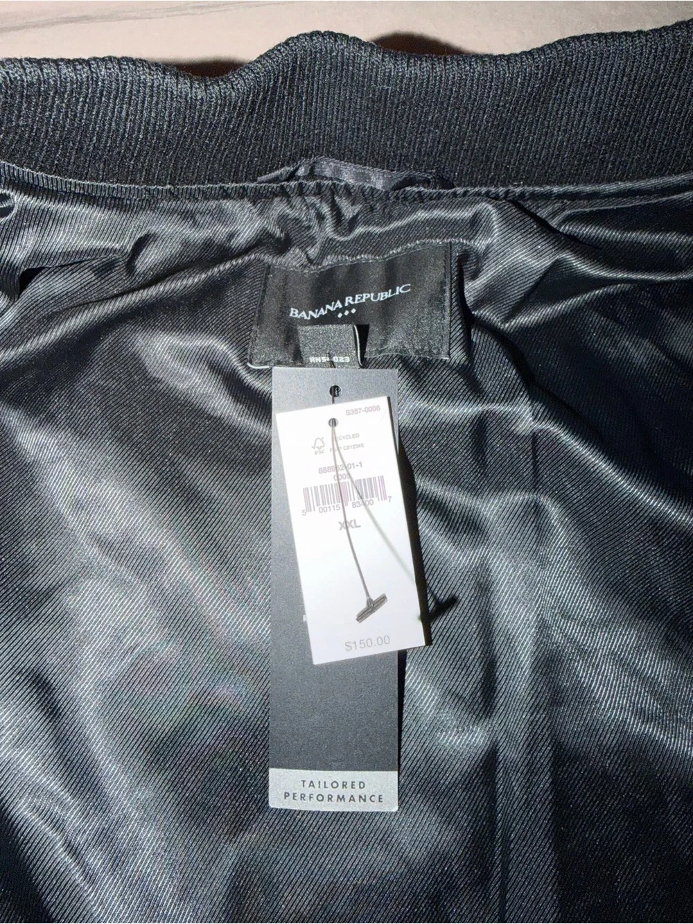 Banana Republic Men's Bomber Jacket Black Size XXL